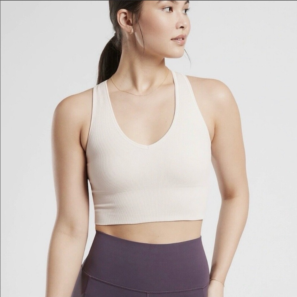 Athleta Aurora Seamless Crop Ribbed Tank